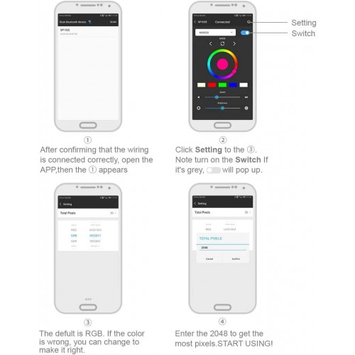 SP105E Pixel Led Kontrol Cihazı