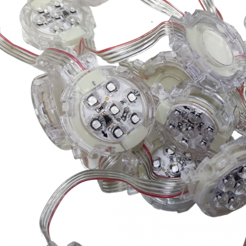 Pixel Led 50mm WS2811 IC Chip WS2811 led piksel modülü; 50mm çap