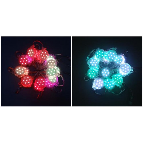 Pixel Led 50mm WS2811 IC Chip WS2811 led piksel modülü; 50mm çap