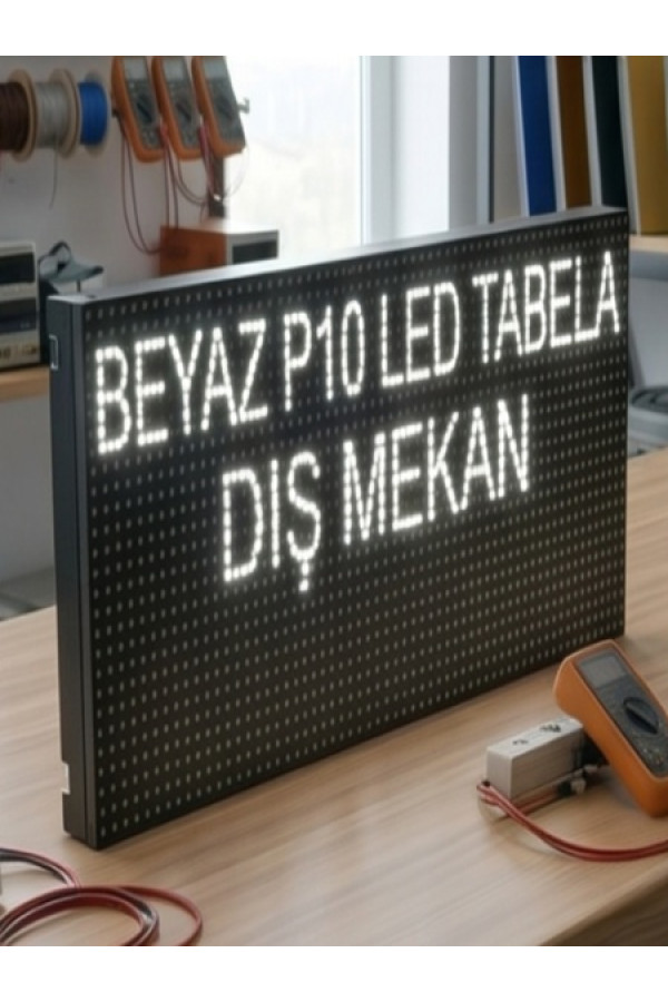 BEYAZ KAYAN YAZI LED TABELA