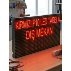 KIRMIZI KAYAN YAZI LED TABELA