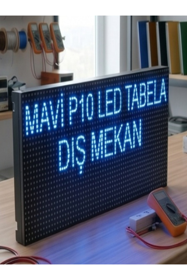 MAVİ KAYAN YAZI LED TABELA