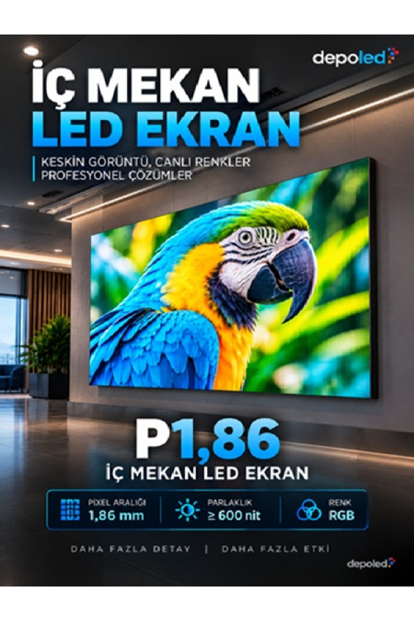 P1,86 İç Mekan (Indoor) LED Ekran