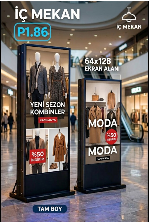 P 1.8 İç Mekan  Poster LED EKRAN