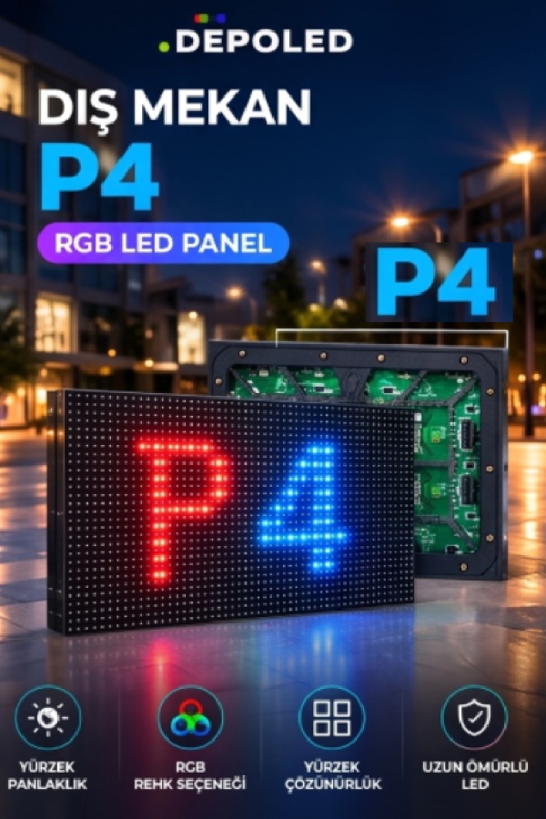 P4 dış mekan led panel