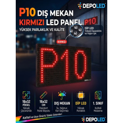 P10 Kırmızı LED-Dış Mekan Kayan Yazı Paneli