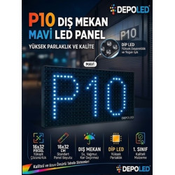P10 Mavi LED-Dış Mekan Kayan Yazı Paneli