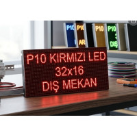 P10 Kırmızı Dış Mekan LED Tabela Paneli (Yüksek Parlaklık)