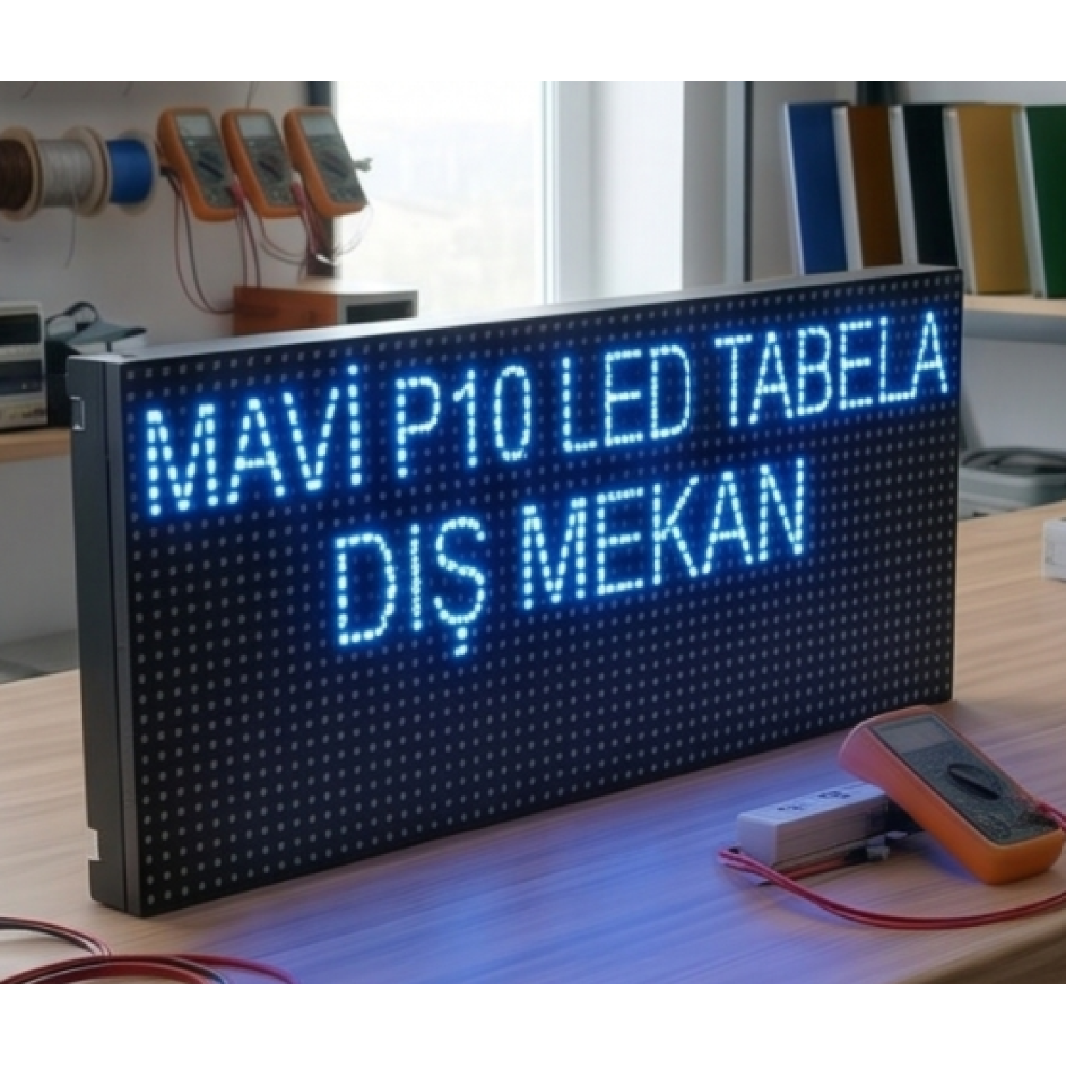 MAVİ KAYAN YAZI LED TABELA