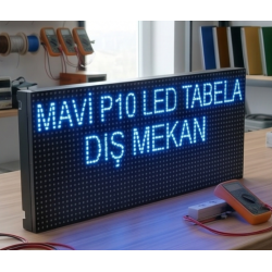 MAVİ KAYAN YAZI LED TABELA