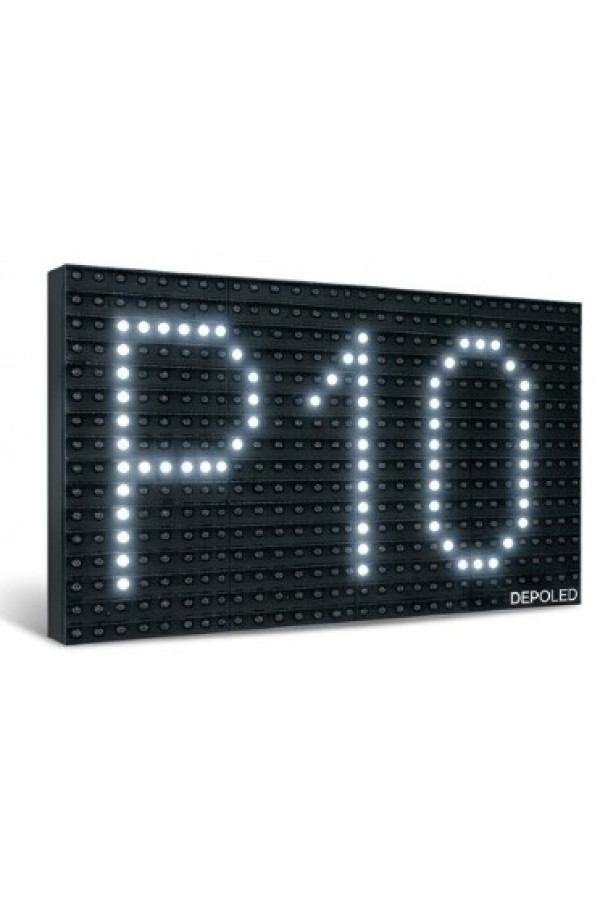 P10 Beyaz LED-Dış Mekan Kayan Yazı Paneli