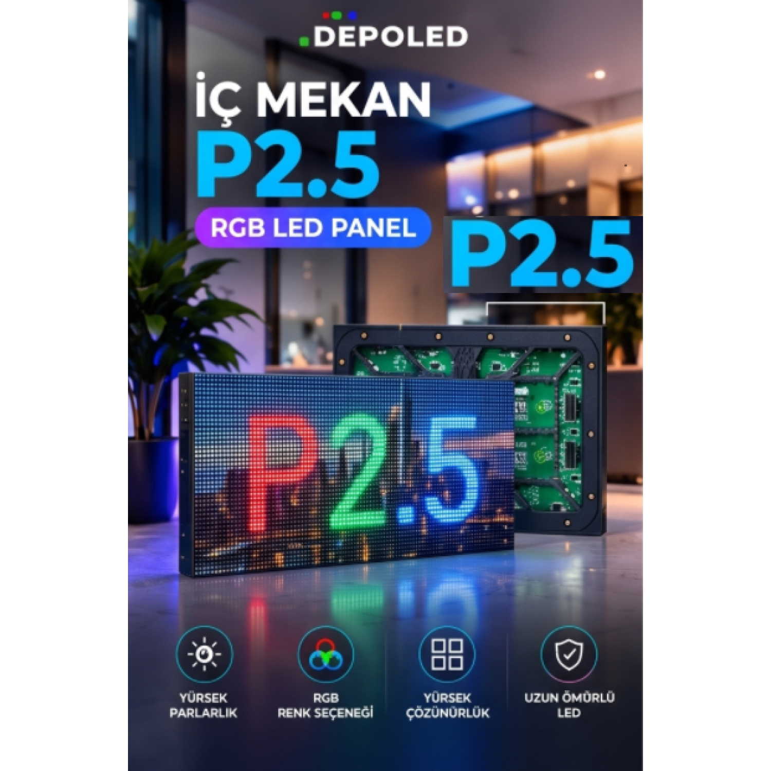 P2,5 İç Mekan LED Panel