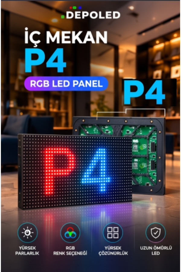 P4 İç Mekan LED Panel