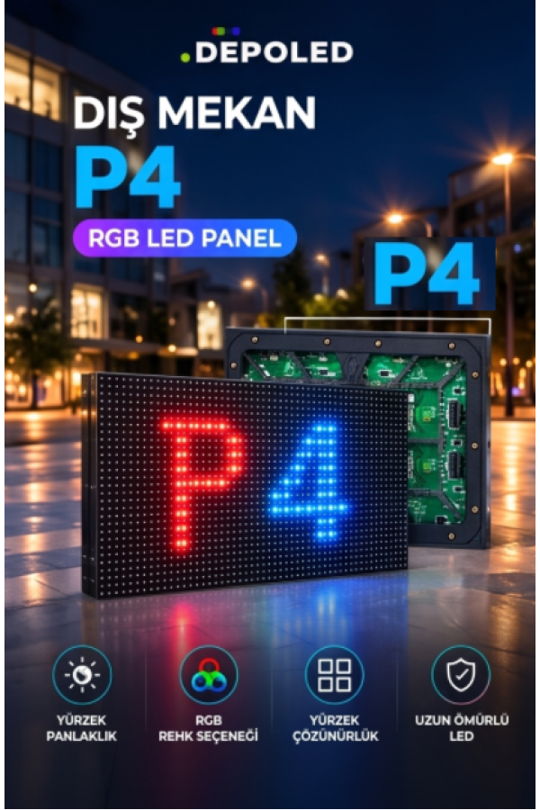 P4 dış mekan led panel