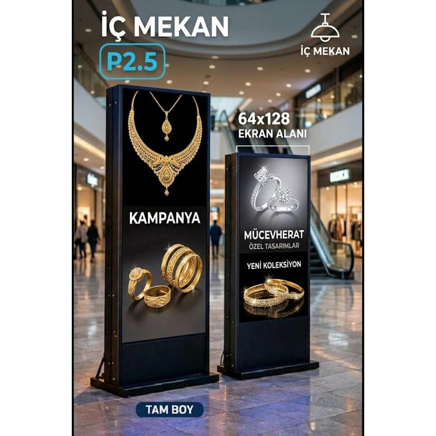 P 2.5 İç Mekan  POSTER LED EKRAN