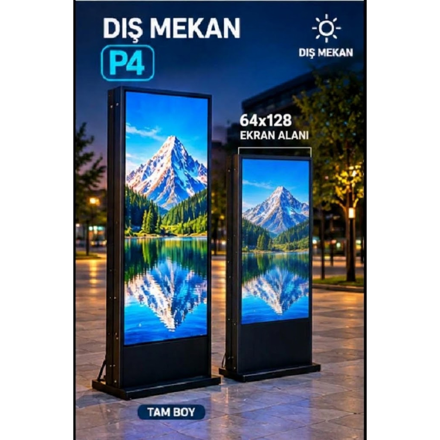 P4 Dış Mekan Poster LED Ekran