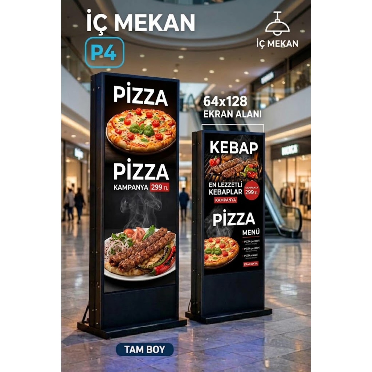 P 4 İç Mekan  Poster LED EKRAN